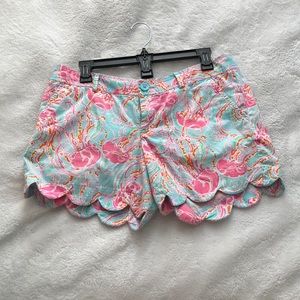 Lilly Pulitzer scalloped shorts